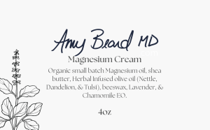 magnesium cream label