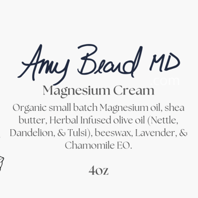 magnesium cream label