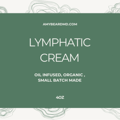 lymphatic cream label
