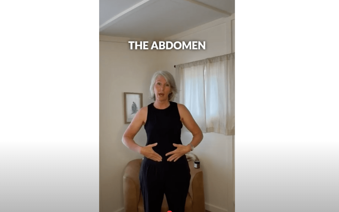 dr amy showing lymphatic massage