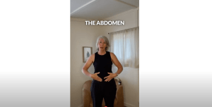 dr amy showing lymphatic massage