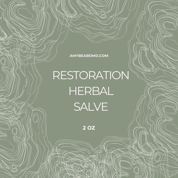 restoration herbal salve label