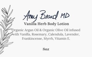 AB Vanilla Herb Body Lotion label