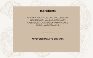 vanilla herb body lotion ingredients