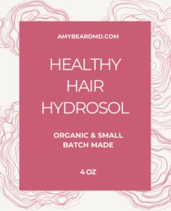 healthy hair hydrosol label