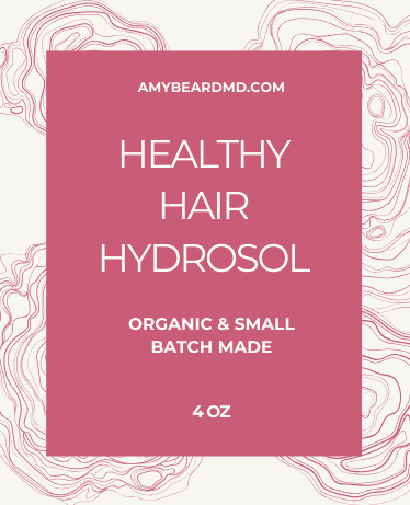 healthy hair hydrosol label