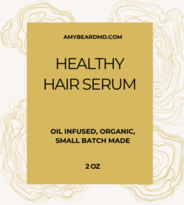 healthy hair serum label