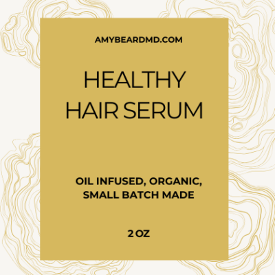 healthy hair serum label