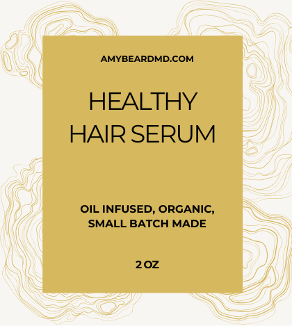 healthy hair serum label
