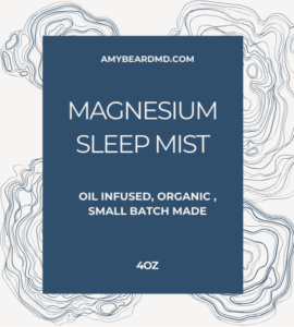 Magnesium sleep mist label